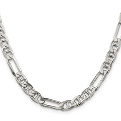 Sterling Silver 6.5mm Figaro Anchor ChainQAF180