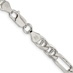 Sterling Silver 6.5mm Figaro Anchor ChainQAF180