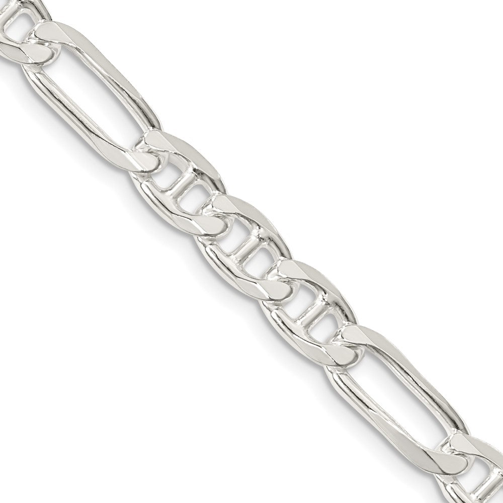 Sterling Silver 6.5mm Figaro Anchor ChainQAF180