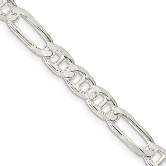 Sterling Silver 6.5mm Figaro Anchor ChainQAF180