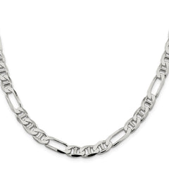Sterling Silver 7.5mm Figaro Anchor ChainQAF200