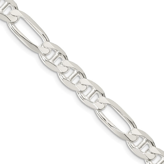 Sterling Silver 7.5mm Figaro Anchor ChainQAF200