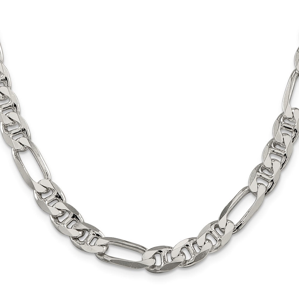 Sterling Silver 8.25mm Figaro Anchor ChainQAF220