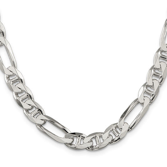 Sterling Silver 8.75mm Figaro Anchor ChainQAF250