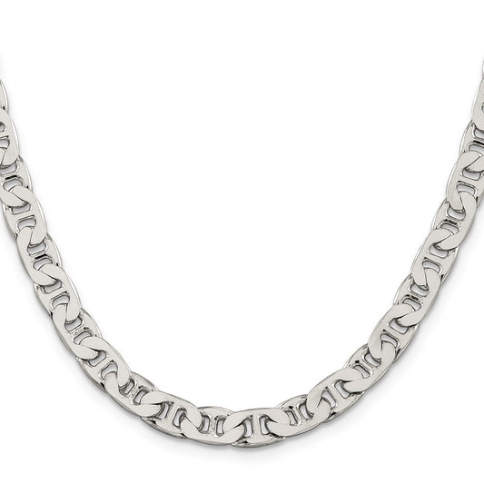 Sterling Silver 6.5mm Flat Anchor ChainQAN180