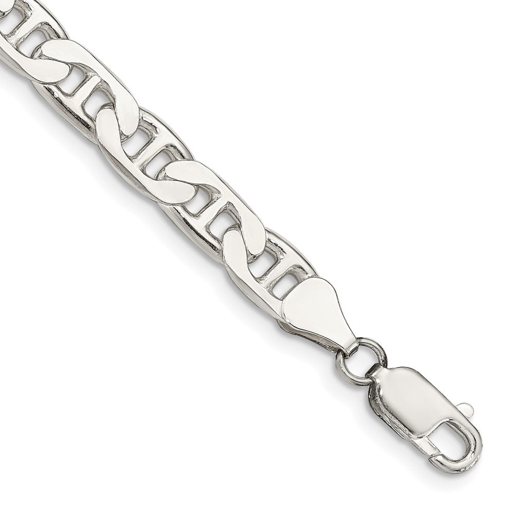 Sterling Silver 6.5mm Flat Anchor Chain QAN180-8