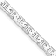 Sterling Silver Rhodium-plated 7mm Flat Anchor ChainQAN200R