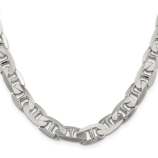 Sterling Silver 9.5mm Flat Anchor ChainQAN250