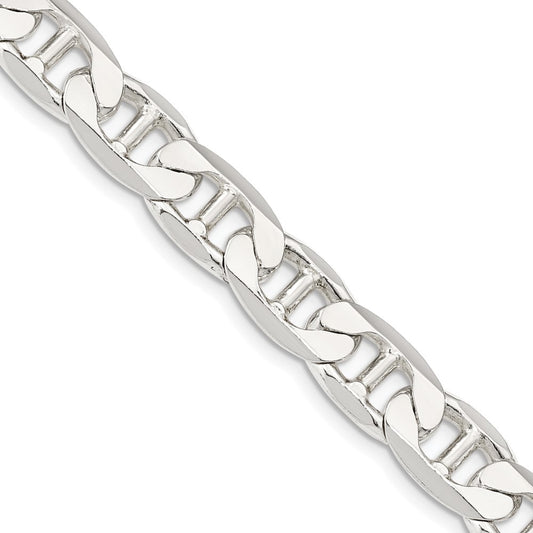 Sterling Silver 9.5mm Flat Anchor ChainQAN250