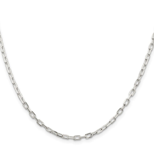 Sterling Silver 2.9mm Diamond-cut Long Link Cable ChainQAR080