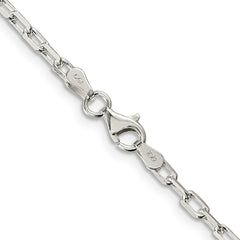 Sterling Silver 2.9mm Diamond-cut Long Link Cable ChainQAR080