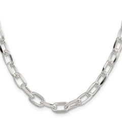 Sterling Silver 7.5mm Diamond-cut Long Link Cable ChainQAR200
