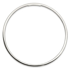 Sterling Silver 2mm Squared Edge Slip-on Bangle Bracelet QB115
