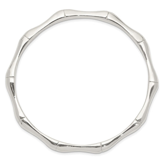 Sterling Silver Polished Slip-on Bangle QB1230