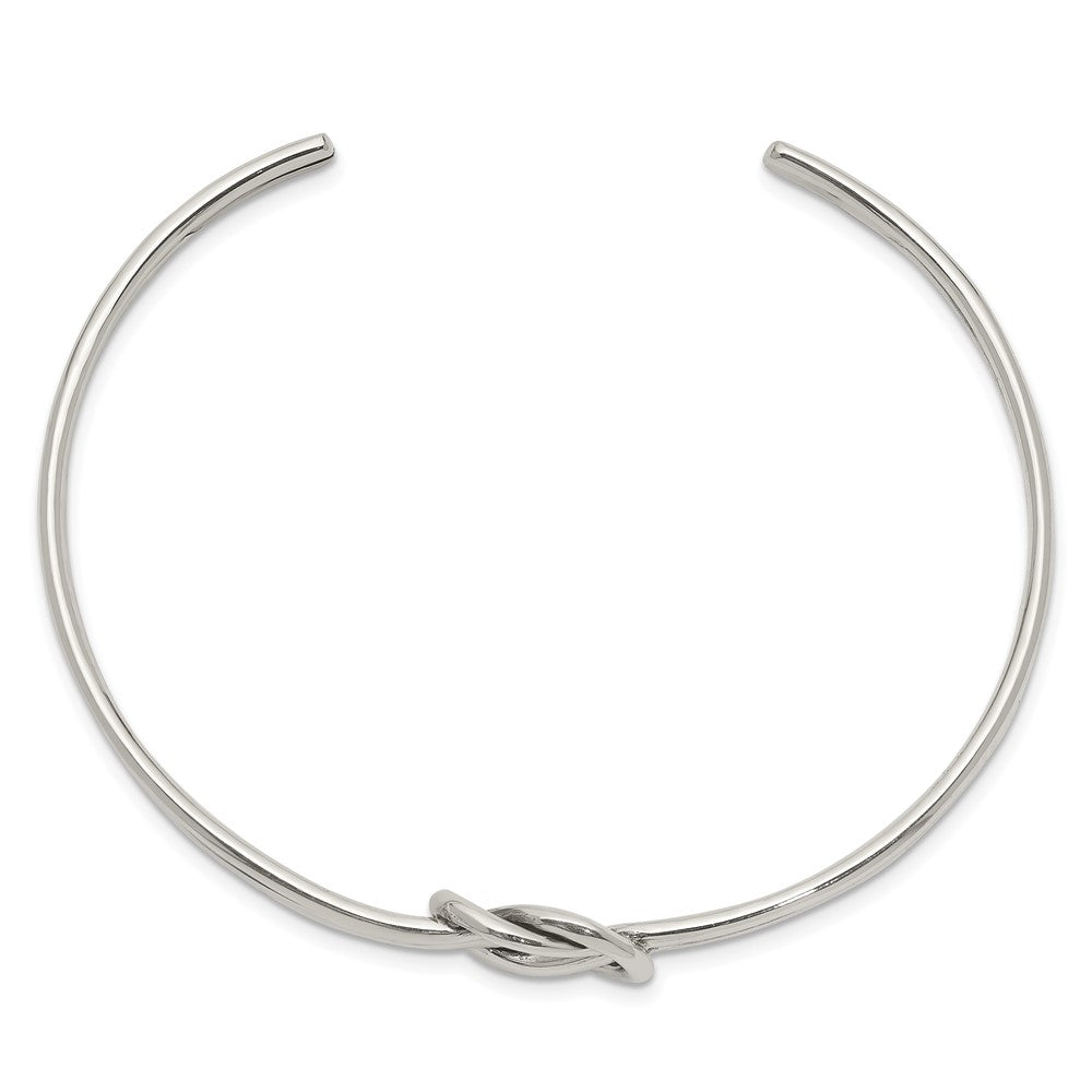 Sterling Silver Knot Bangle QB1245