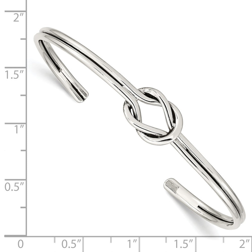 Sterling Silver Knot Bangle QB1245