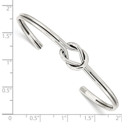 Sterling Silver Knot Bangle QB1245