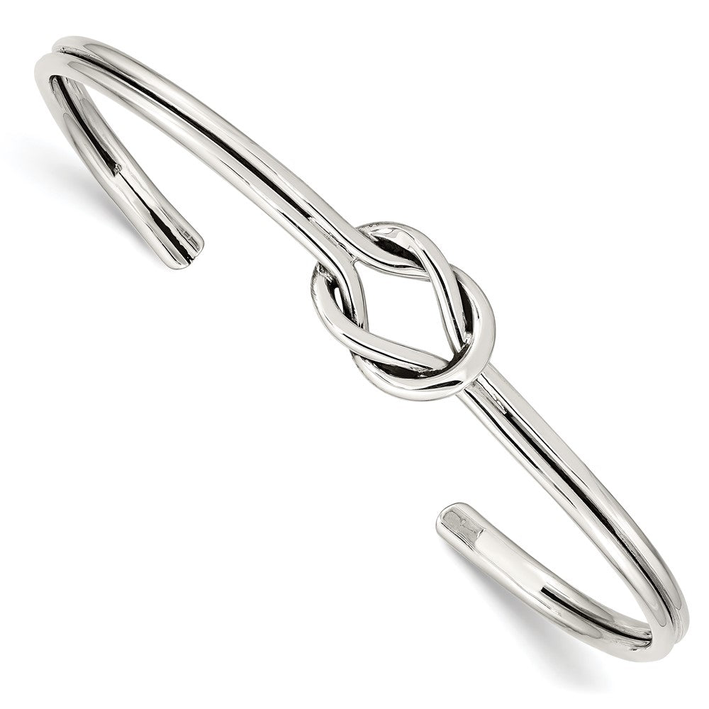 Sterling Silver Knot Bangle QB1245