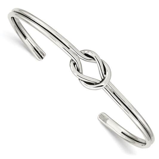 Sterling Silver Knot Bangle QB1245