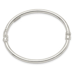 Sterling Silver Polished 3mm Hinged Baby Bangle QB1282