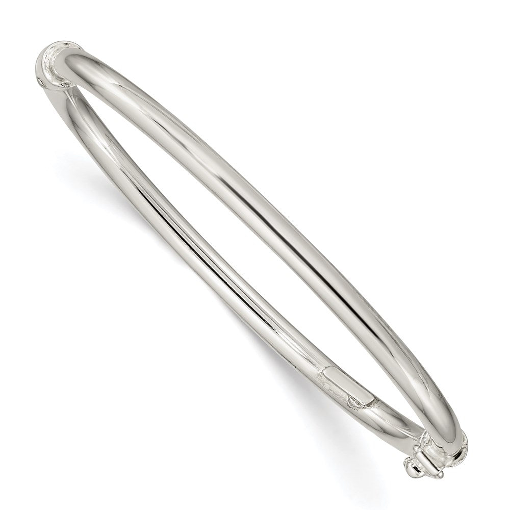 Sterling Silver Polished 3mm Hinged Baby Bangle QB1282