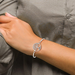 Sterling Silver Tree of Life Bangle QB1297