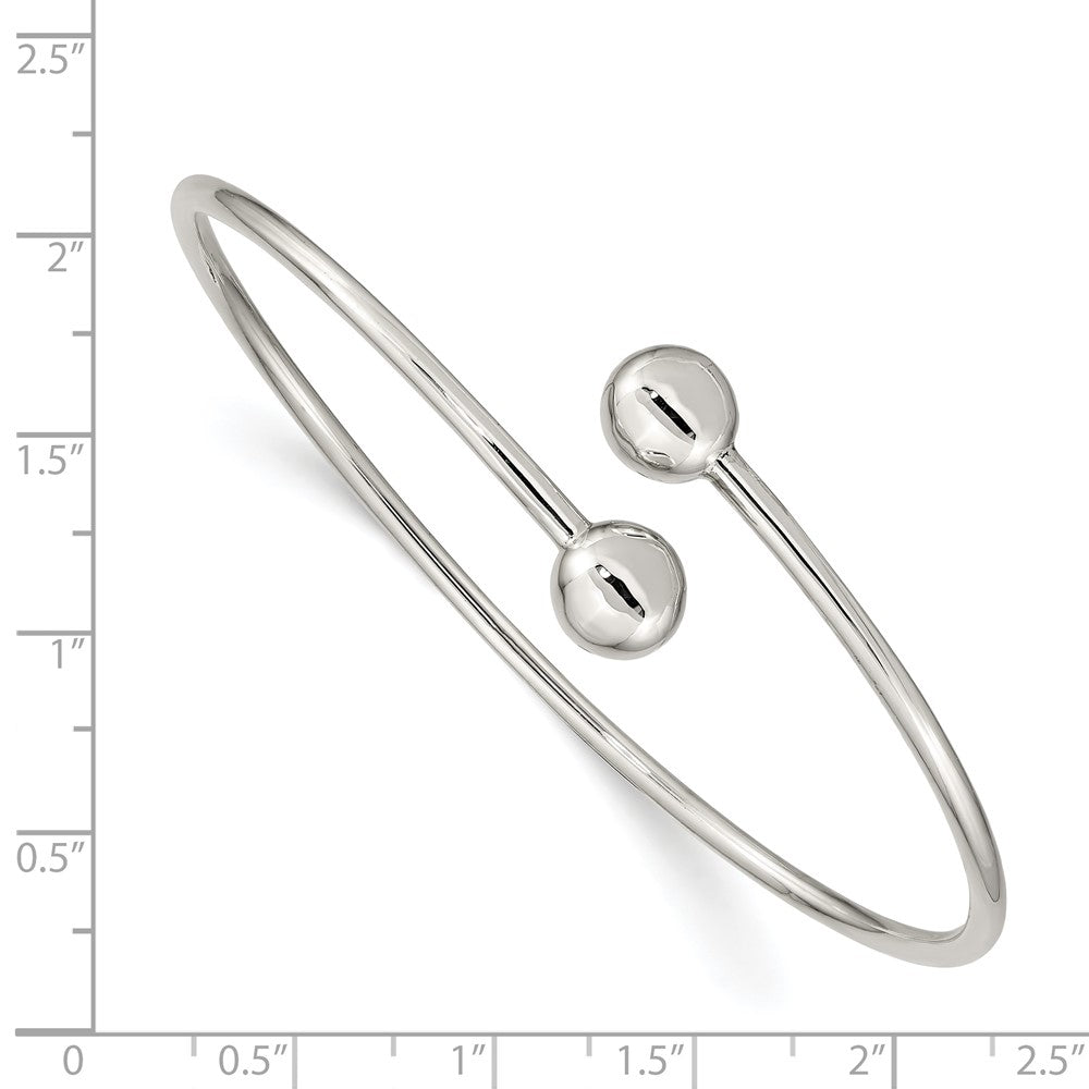 Sterling Silver Flexible Bangle QB1308