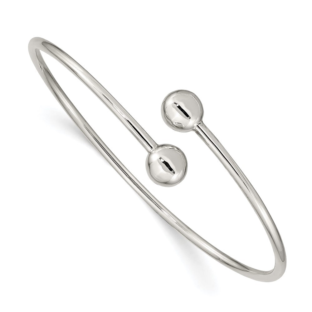 Sterling Silver Flexible Bangle QB1308