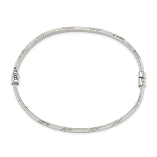 Sterling Silver D/C 6mm Bangle QB1335