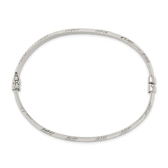 Sterling Silver D/C 6mm Bangle QB1335