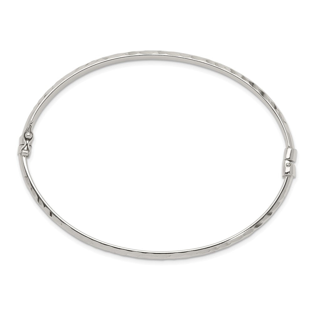 Sterling Silver D/C 4mm Bangle QB1338