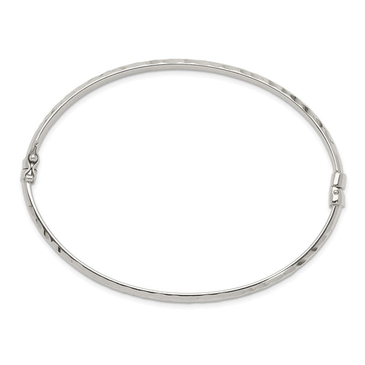 Sterling Silver D/C 4mm Bangle QB1338