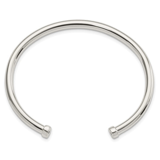 Sterling Silver Polished Cuff Bangle QB1365