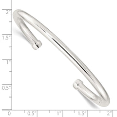Sterling Silver Polished Cuff Bangle QB1365