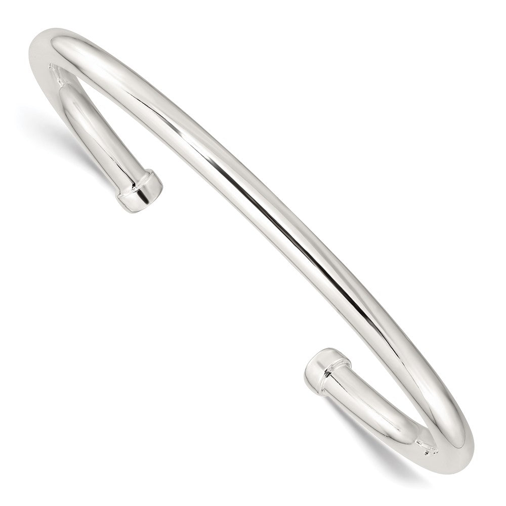 Sterling Silver Polished Cuff Bangle QB1365