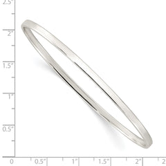 Sterling Silver Polished 3mm Slip-on Bangle QB1399