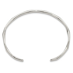 Sterling Silver Polished 5mm Cuff Bangle QB1459