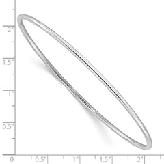 Sterling Silver Rhodium-plated Polished Slip-On Bangle QB1473