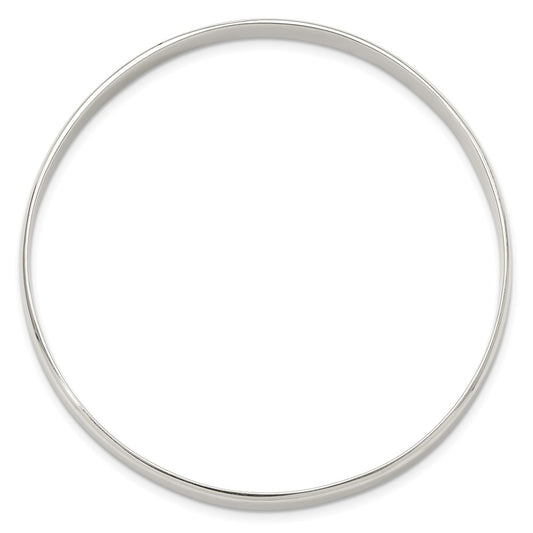 Sterling Silver Polished Solid Slip-on Bangle Bracelet QB1484