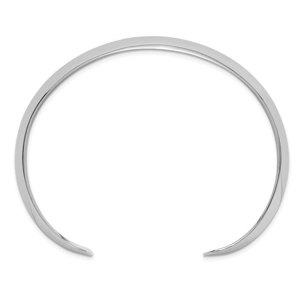 Sterling Silver Polished 15mm Domed Cuff Bangle QB1548