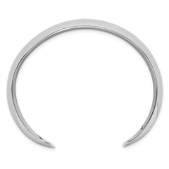 Sterling Silver Polished 20mm Domed Cuff Bangle QB1549