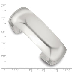 Sterling Silver Polished 20mm Domed Cuff Bangle QB1549