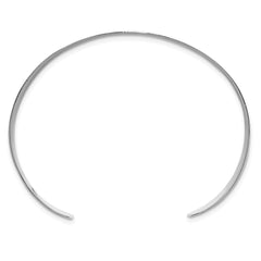 Sterling Silver Polished 15mm Flat Cuff Bangle QB1553