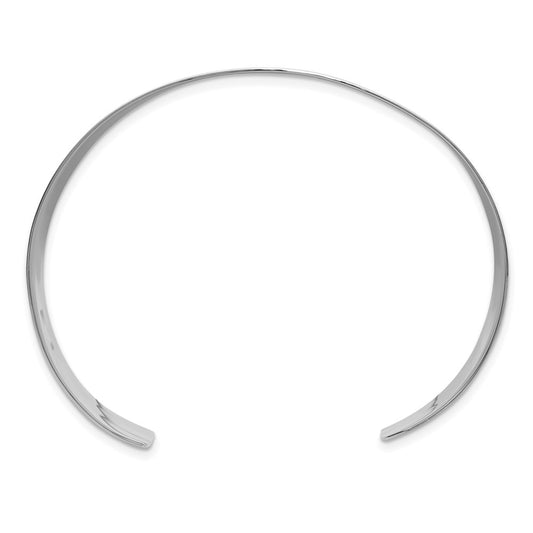 Sterling Silver Polished 25mm Flat Cuff Bangle QB1555