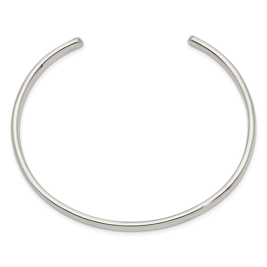 Sterling Silver 4mm Cuff Bangle QB311
