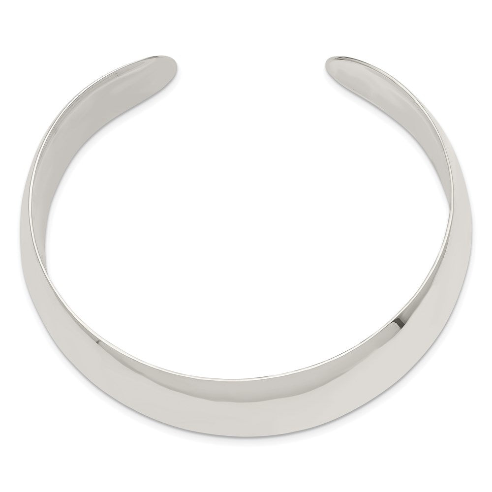 Sterling Silver 21mm Cuff Bangle QB317