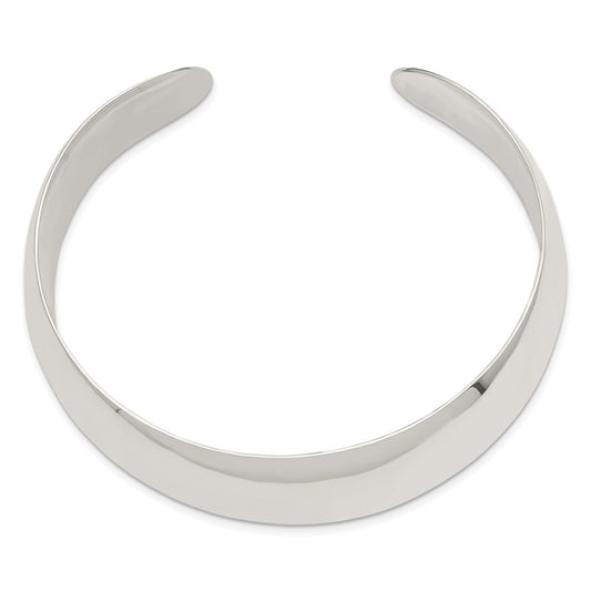 Sterling Silver 21mm Cuff Bangle QB317