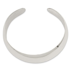 Sterling Silver 21mm Cuff Bangle QB317