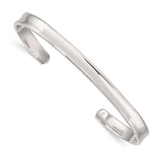 Sterling Silver 5mm Cuff Bangle QB322