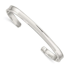Sterling Silver 5mm Cuff Bangle QB322